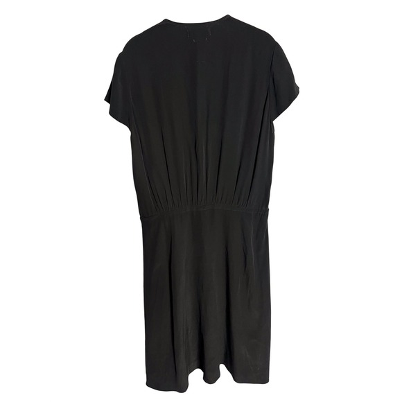 Isabel Marant Étoile‎ West Asymmetrical Hem Dress Size 40 Black Midi - Picture 8 of 9